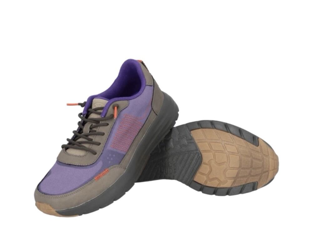 HEYDUDE Sirocco Alta M Hype Men’s 12 Grey Purple Sneakers New Without Box